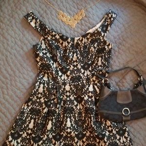 NWT Francesca's black lace dress